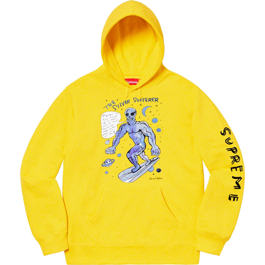 Details on Daniel Johnston Hooded Sweatshirt Lemon from spring summer
                                                    2020 (Price is $158)