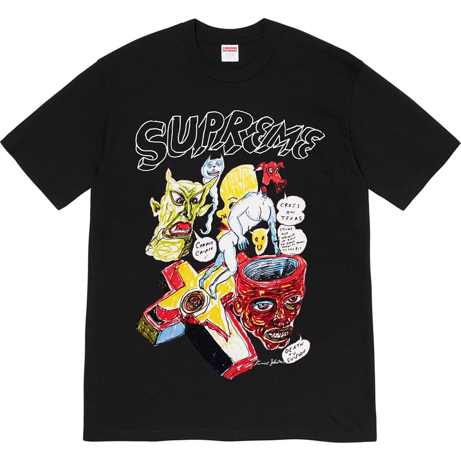 Details on Daniel Johnston Tee Black from spring summer 2020 (Price is $44)