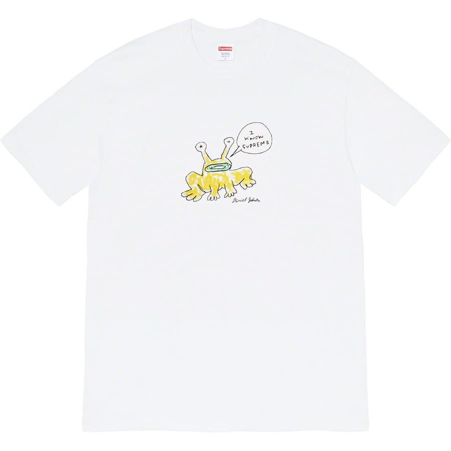 Details on Daniel Johnston Frog Tee White from spring summer
                                                    2020 (Price is $44)