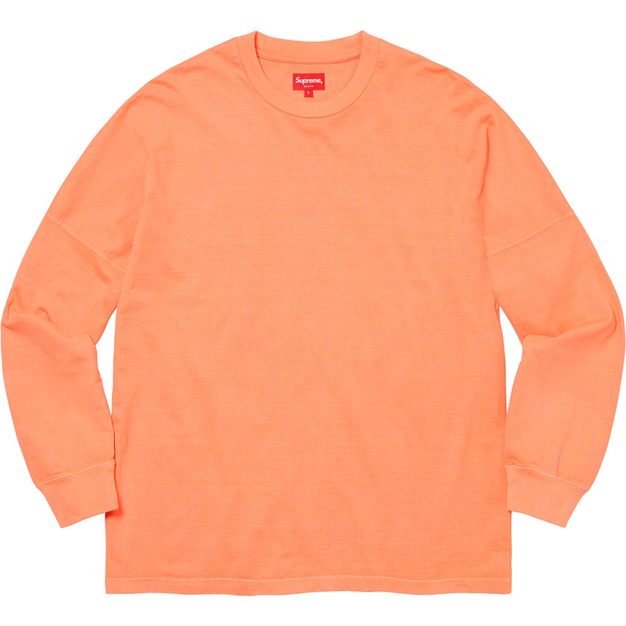 Supreme Overdyed L S Top (SS20) - Bright Peach - $88