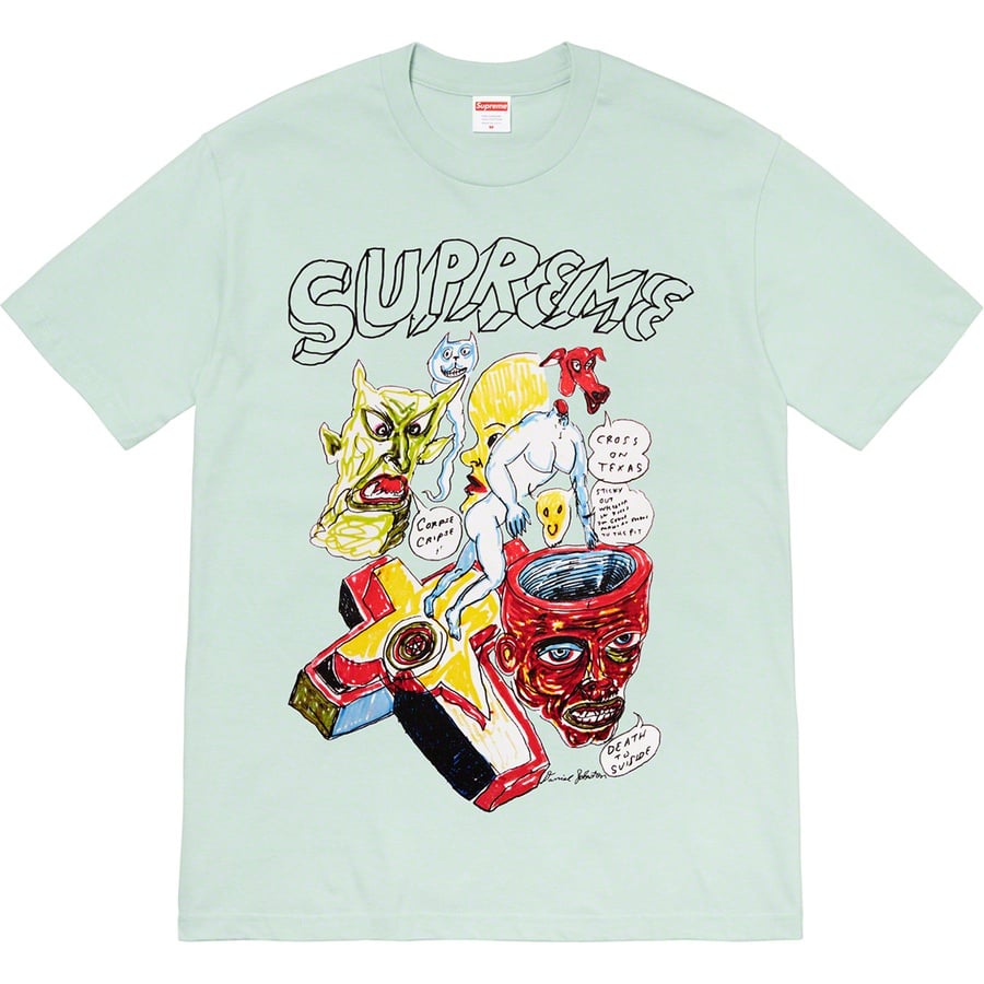 Details on Daniel Johnston Tee Light Teal from spring summer
                                                    2020 (Price is $44)