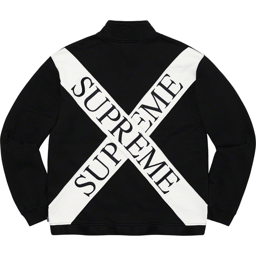 Details on Cross Half Zip Sweatshirt Black from spring summer
                                                    2020 (Price is $148)