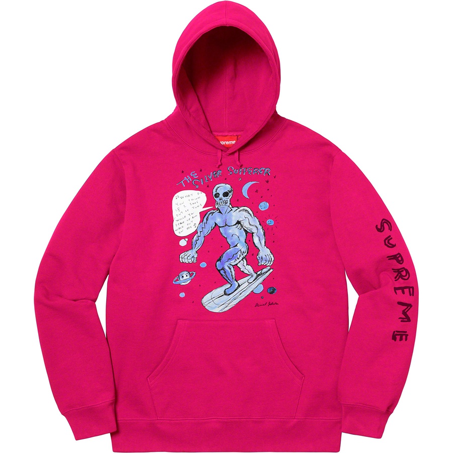 Details on Daniel Johnston Hooded Sweatshirt Fuchsia from spring summer
                                                    2020 (Price is $158)