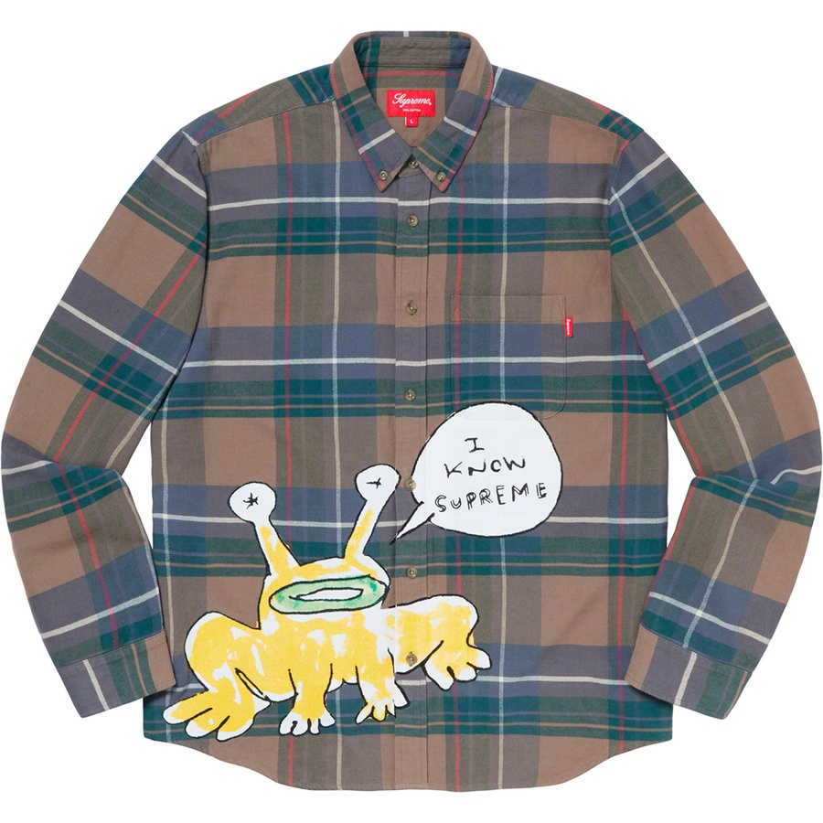Details on Daniel Johnston Plaid Shirt Tan from spring summer 2020 (Price is $148)
