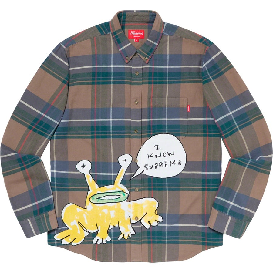 Details on Daniel Johnston Plaid Shirt Tan from spring summer
                                                    2020 (Price is $148)