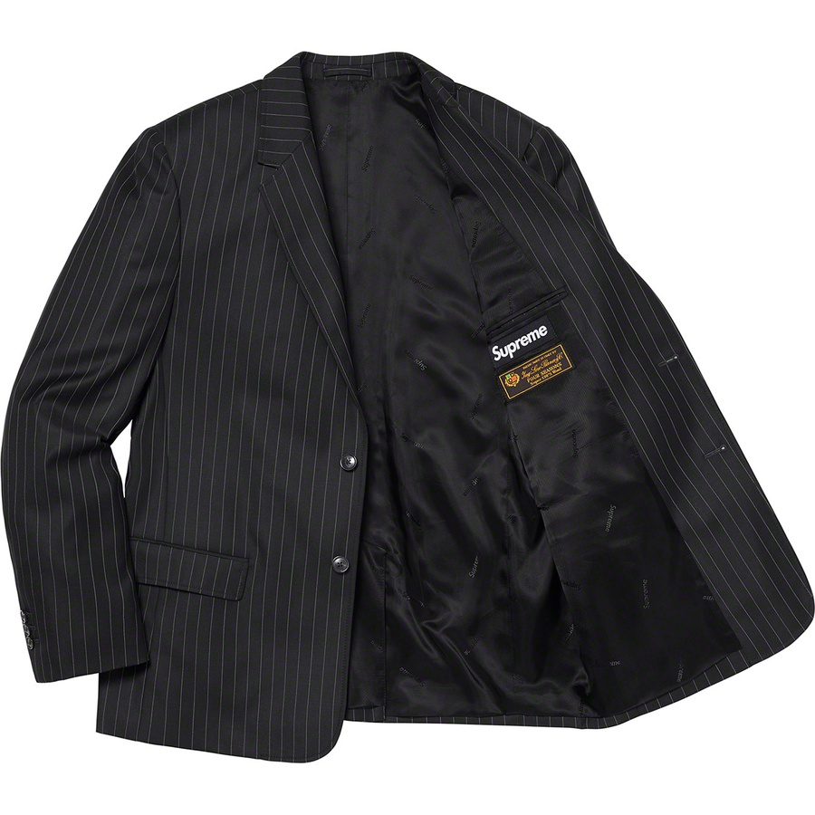 Details on Wool Suit Black Pinstripe from spring summer
                                                    2020 (Price is $598)