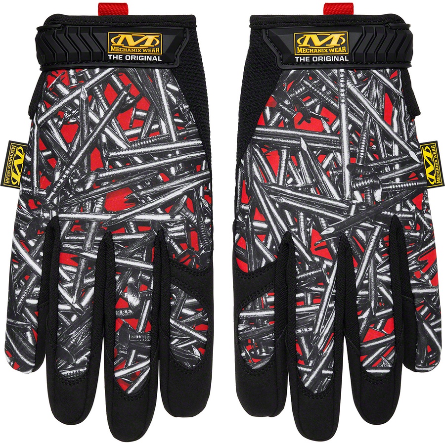 Details on Supreme Mechanix Original Work Gloves Red from spring summer
                                                    2020 (Price is $38)