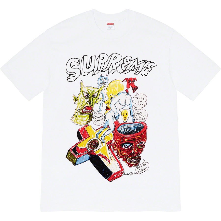 Details on Daniel Johnston Tee White from spring summer 2020 (Price is $44)