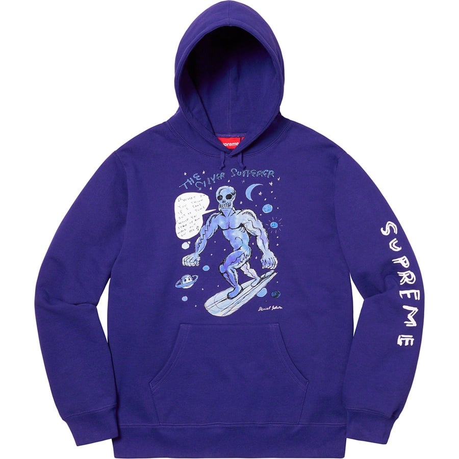 Details on Daniel Johnston Hooded Sweatshirt Dark Royal from spring summer
                                                    2020 (Price is $158)