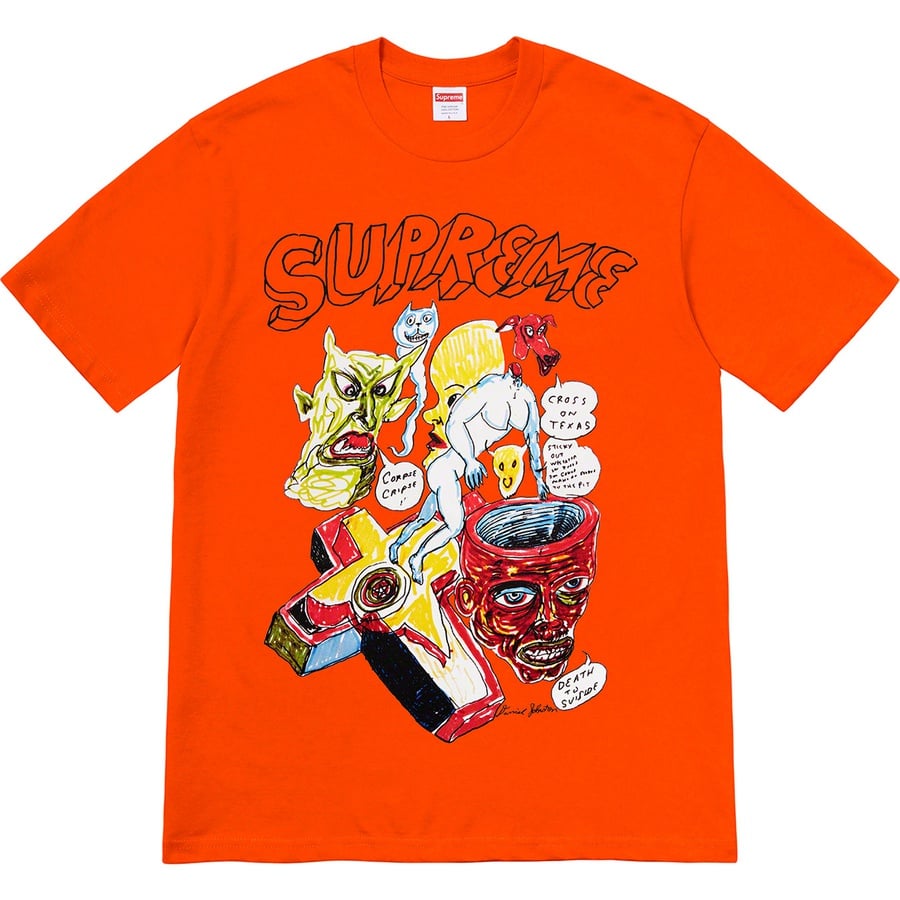 Details on Daniel Johnston Tee Orange from spring summer
                                                    2020 (Price is $44)