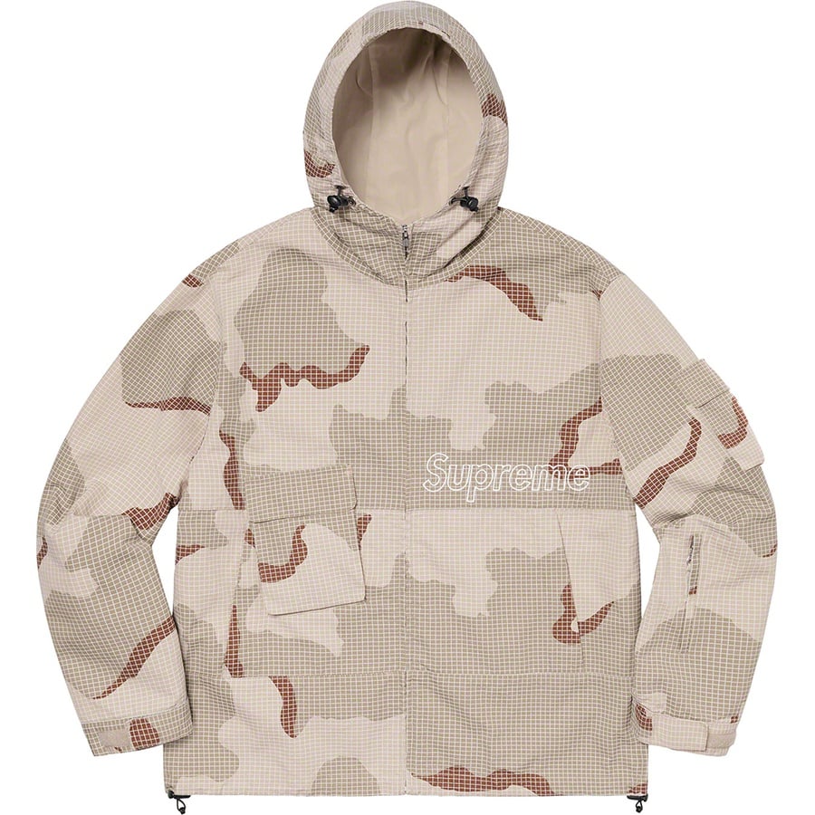 Details on Ripstop Utility Jacket Desert Camo from spring summer
                                                    2020 (Price is $248)