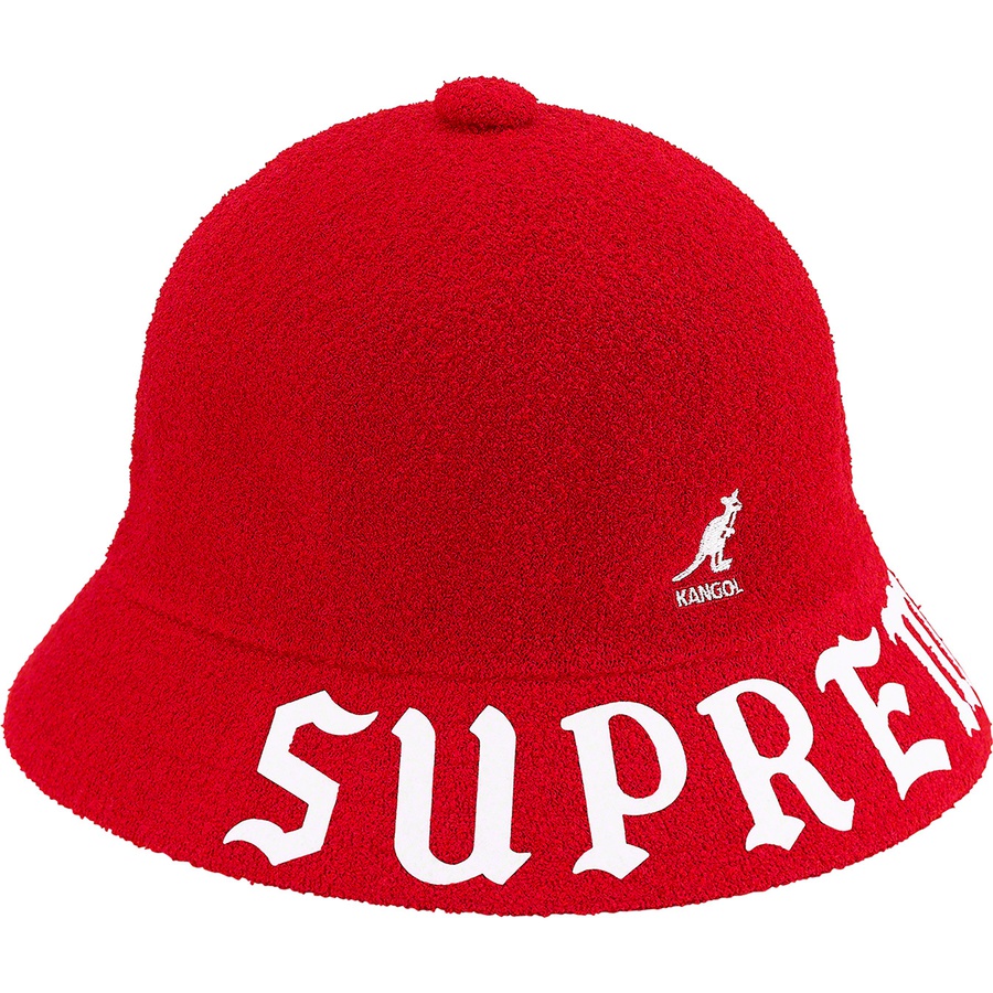 Details on Supreme Kangol Bermuda Casual Hat Red from spring summer 2020 (Price is $74)