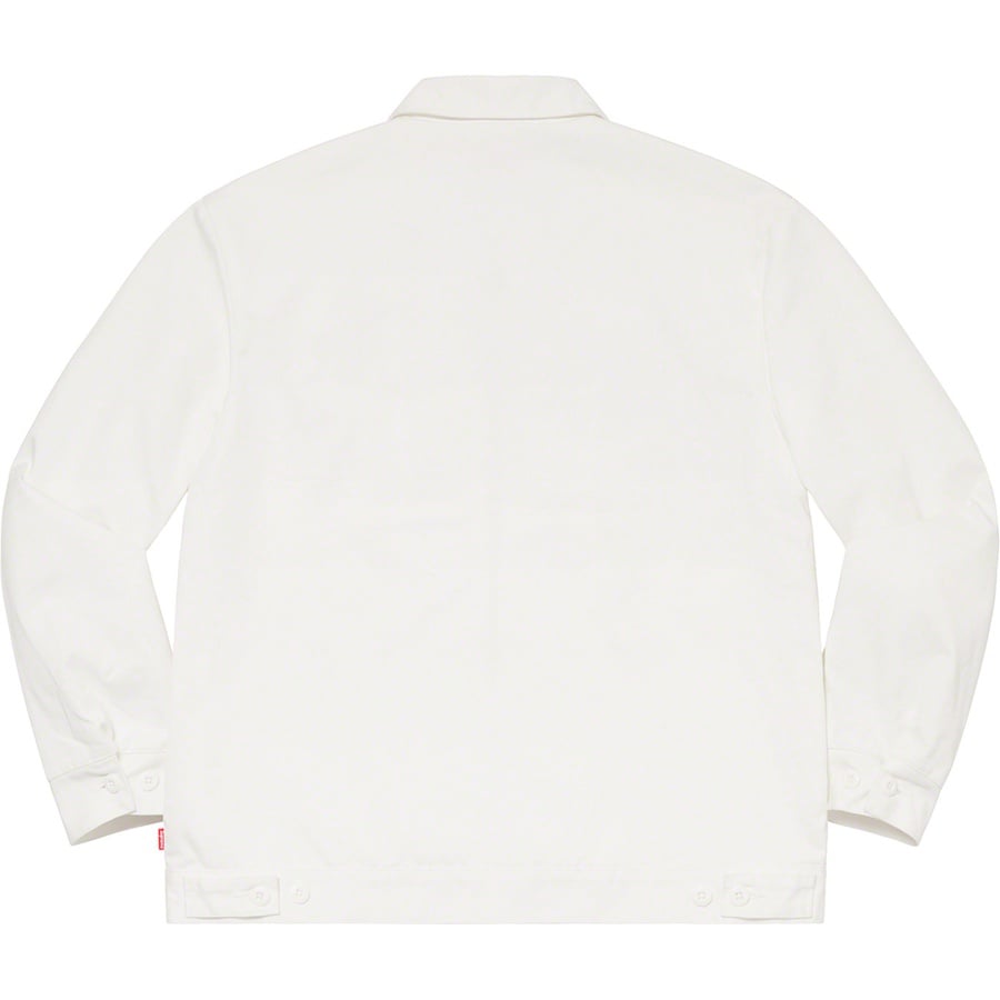 Details on Daniel Johnston Embroidered Work Jacket White from spring summer
                                                    2020 (Price is $238)