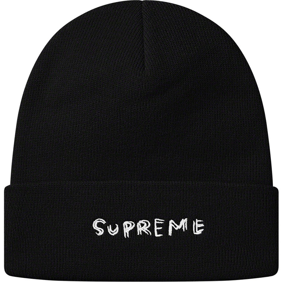 Details on Daniel Johnston Beanie Black from spring summer
                                                    2020 (Price is $36)