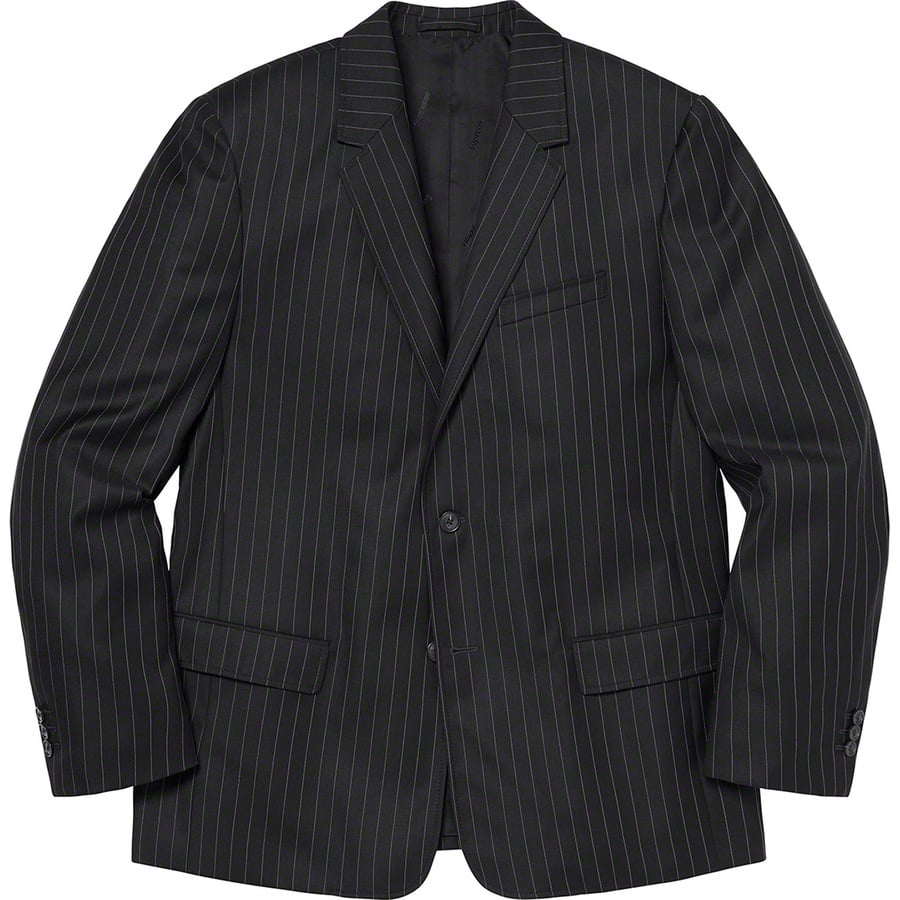 Details on Wool Suit Black Pinstripe from spring summer
                                                    2020 (Price is $598)