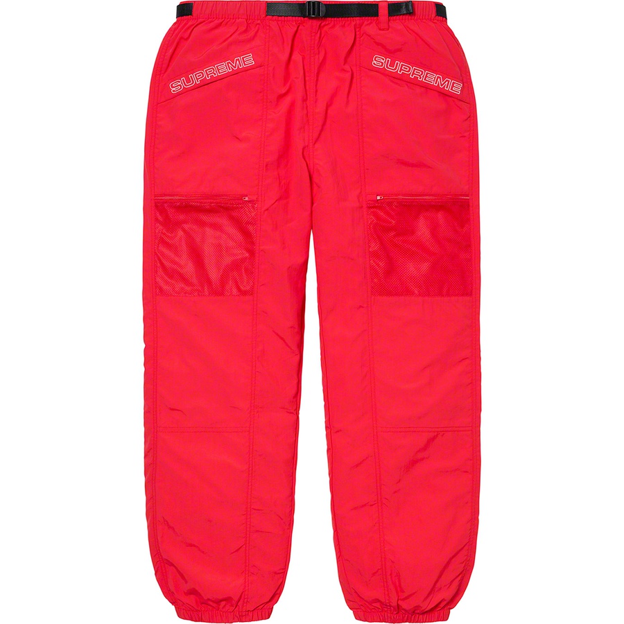 Details on Utility Belted Pant Bright Red from spring summer 2020 (Price is $128)