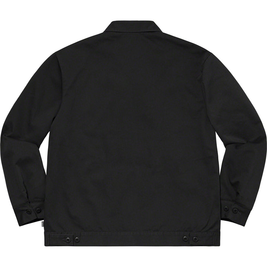 Details on Daniel Johnston Embroidered Work Jacket Black from spring summer
                                                    2020 (Price is $238)