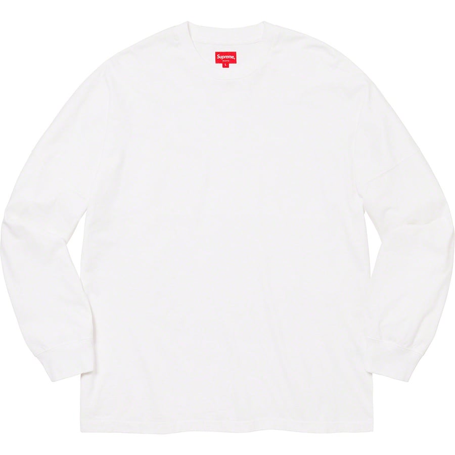 Supreme Overdyed L S Top (SS20) - White - $88