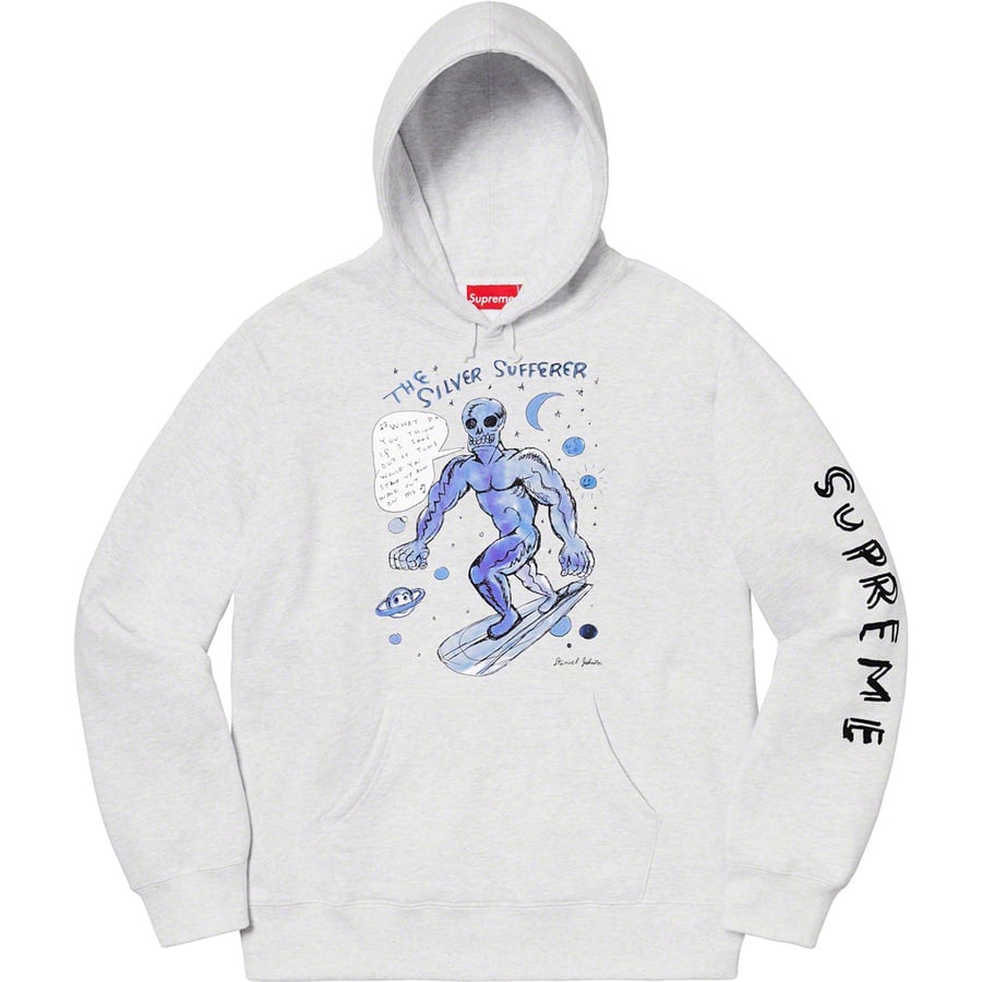 Details on Daniel Johnston Hooded Sweatshirt Ash Grey from spring summer
                                                    2020 (Price is $158)