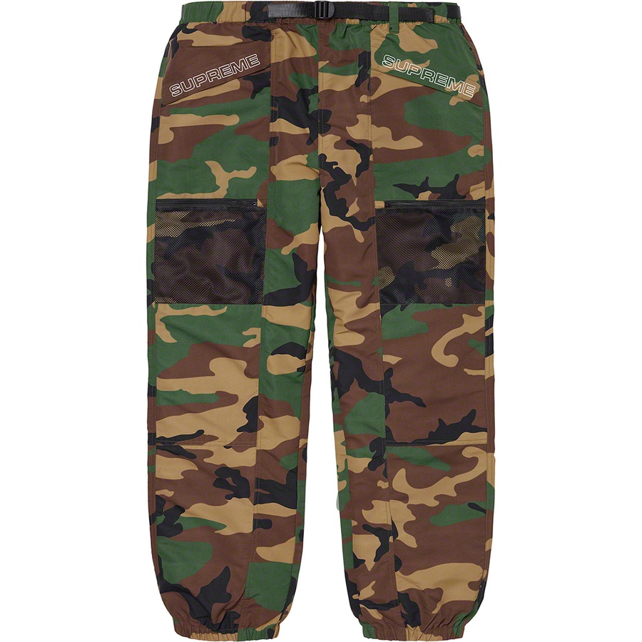 Details on Utility Belted Pant Woodland Camo from spring summer
                                                    2020 (Price is $128)