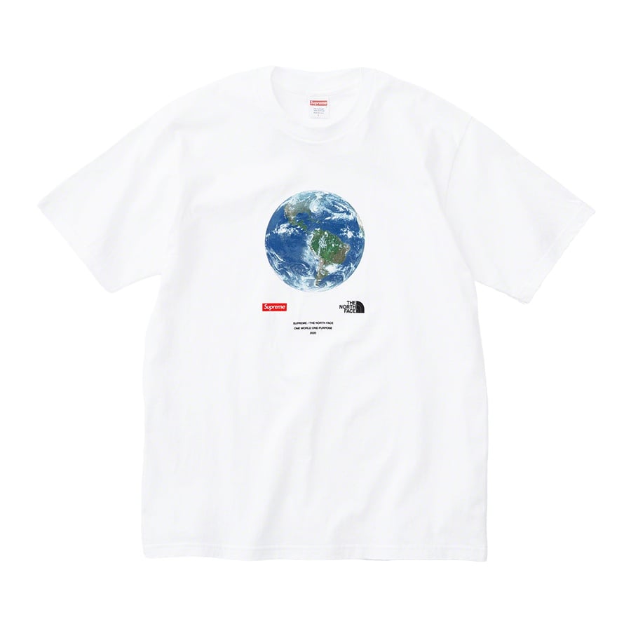 Details on Supreme The North Face One World Tee tnfw13cargp1vest1tee1 from spring summer
                                                    2020 (Price is $54)