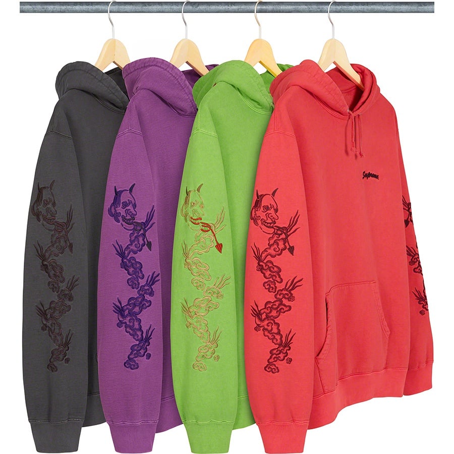 Details on Dragon Overdyed Hooded Sweatshirt from spring summer
                                            2020 (Price is $168)