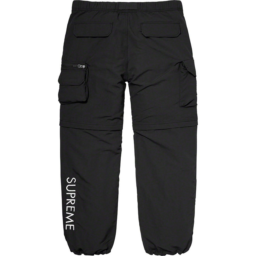 Details on Supreme The North Face Belted Cargo Pant Black from spring summer 2020 (Price is $198)