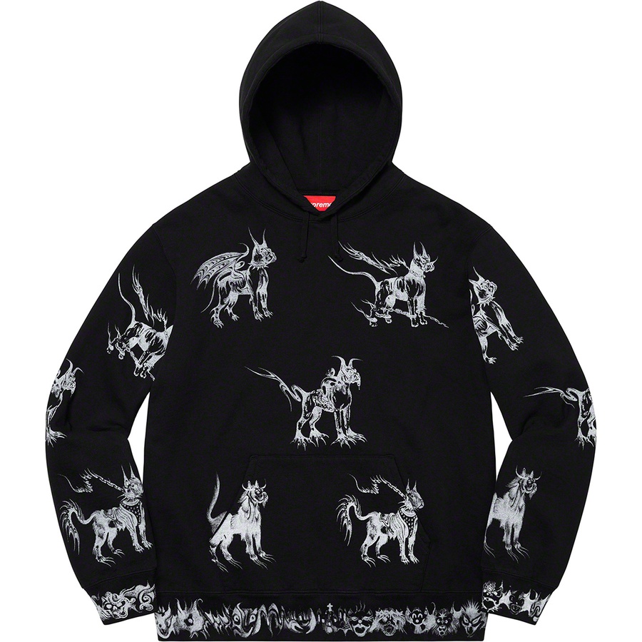 Details on Animals Hooded Sweatshirt Black from spring summer
                                                    2020 (Price is $168)