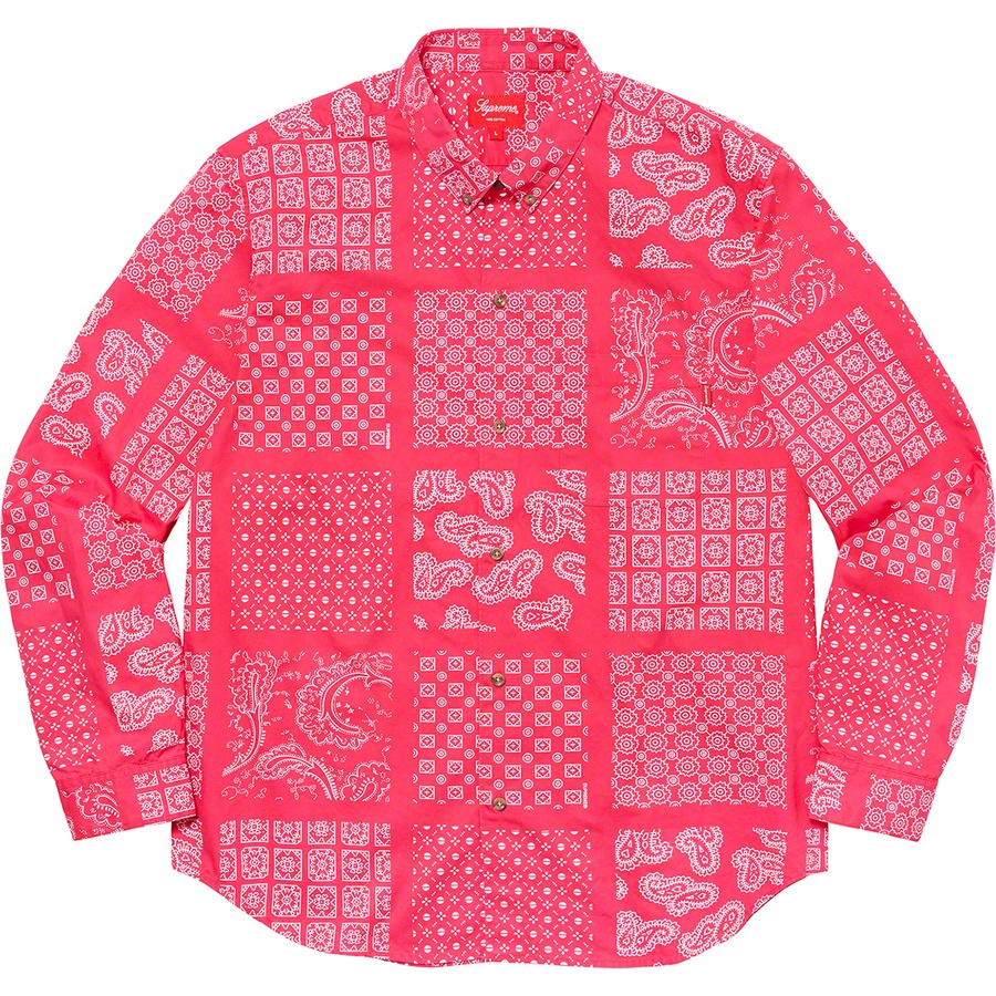 Details on Paisley Grid Shirt Magenta from spring summer
                                                    2020 (Price is $128)