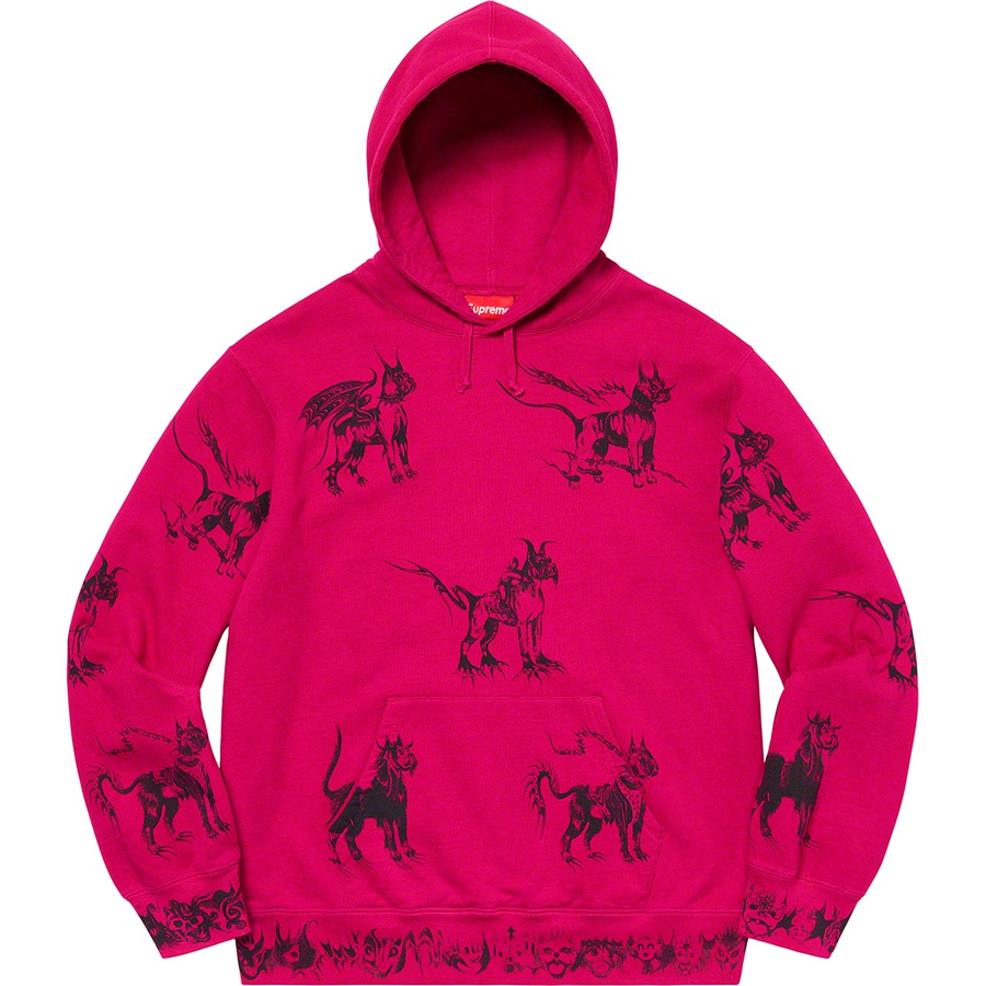 Details on Animals Hooded Sweatshirt Fuchsia from spring summer
                                                    2020 (Price is $168)