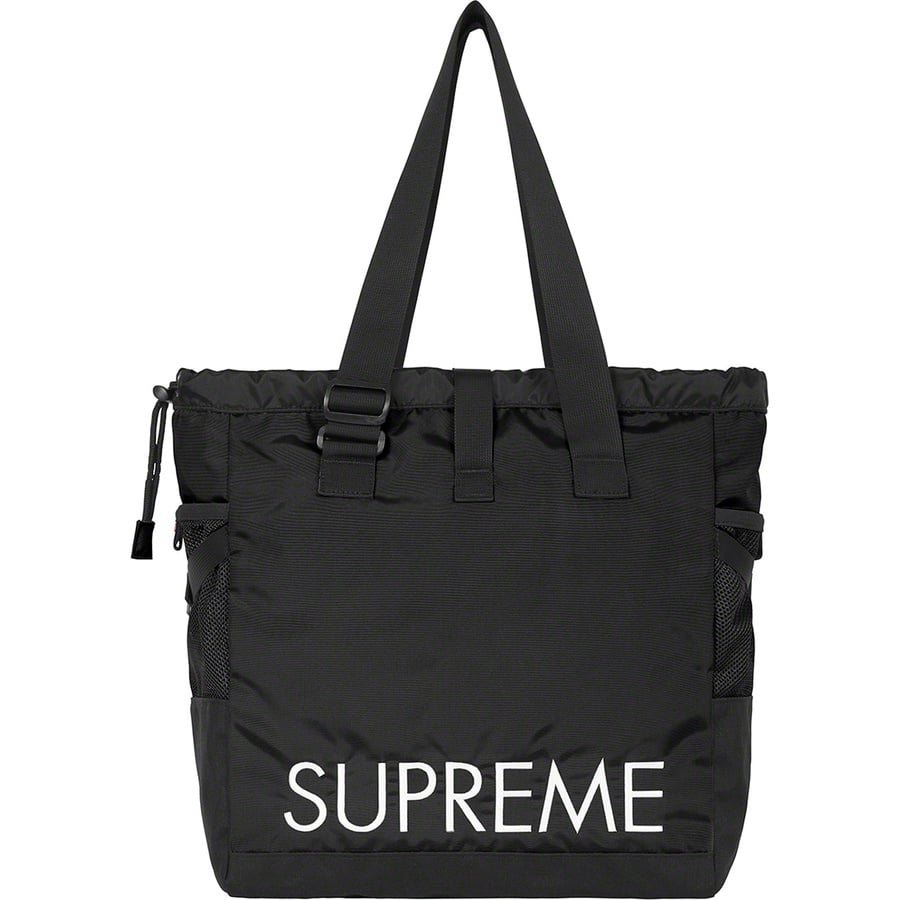 Details on Supreme The North Face Adventure Tote Black from spring summer
                                                    2020 (Price is $148)