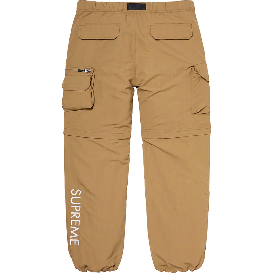 Details on Supreme The North Face Belted Cargo Pant Gold from spring summer
                                                    2020 (Price is $198)