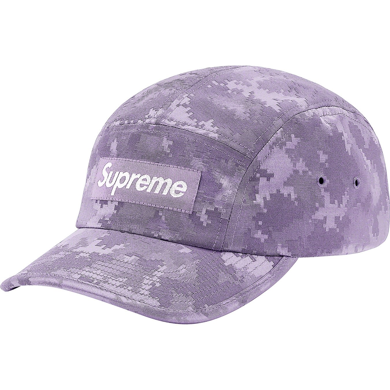 【Supreme】Satin Digi Camo Camp Cap Royal