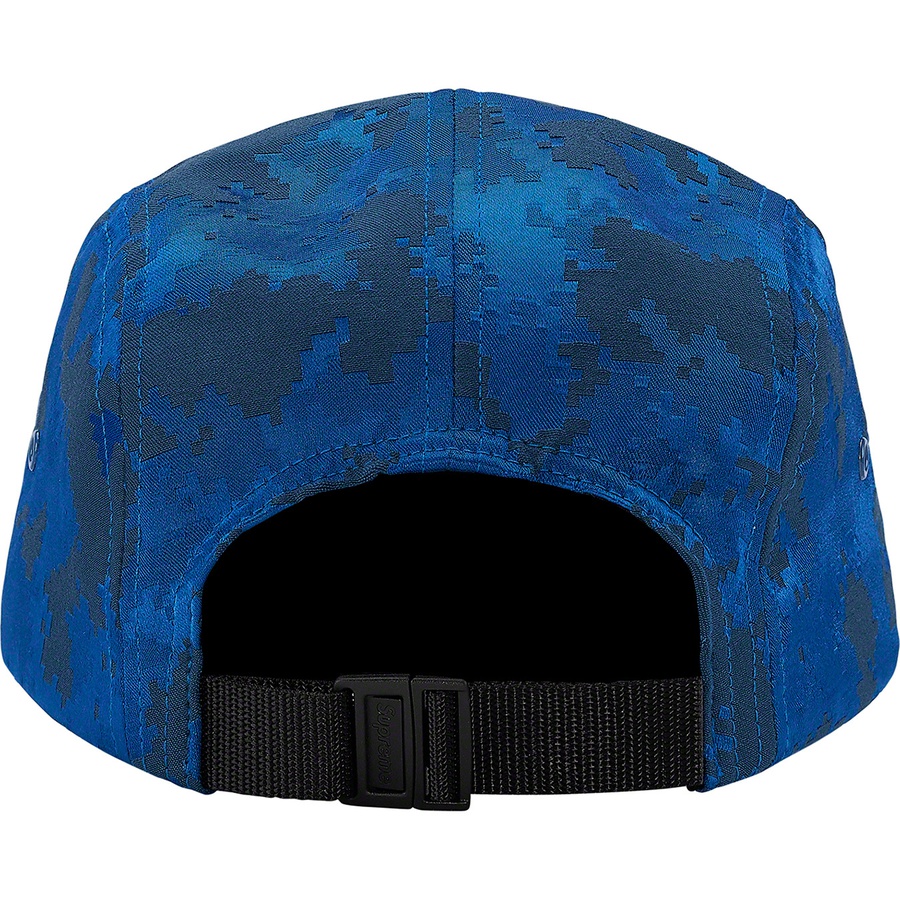 Details on Satin Digi Camo Camp Cap Royal from spring summer
                                                    2020 (Price is $48)