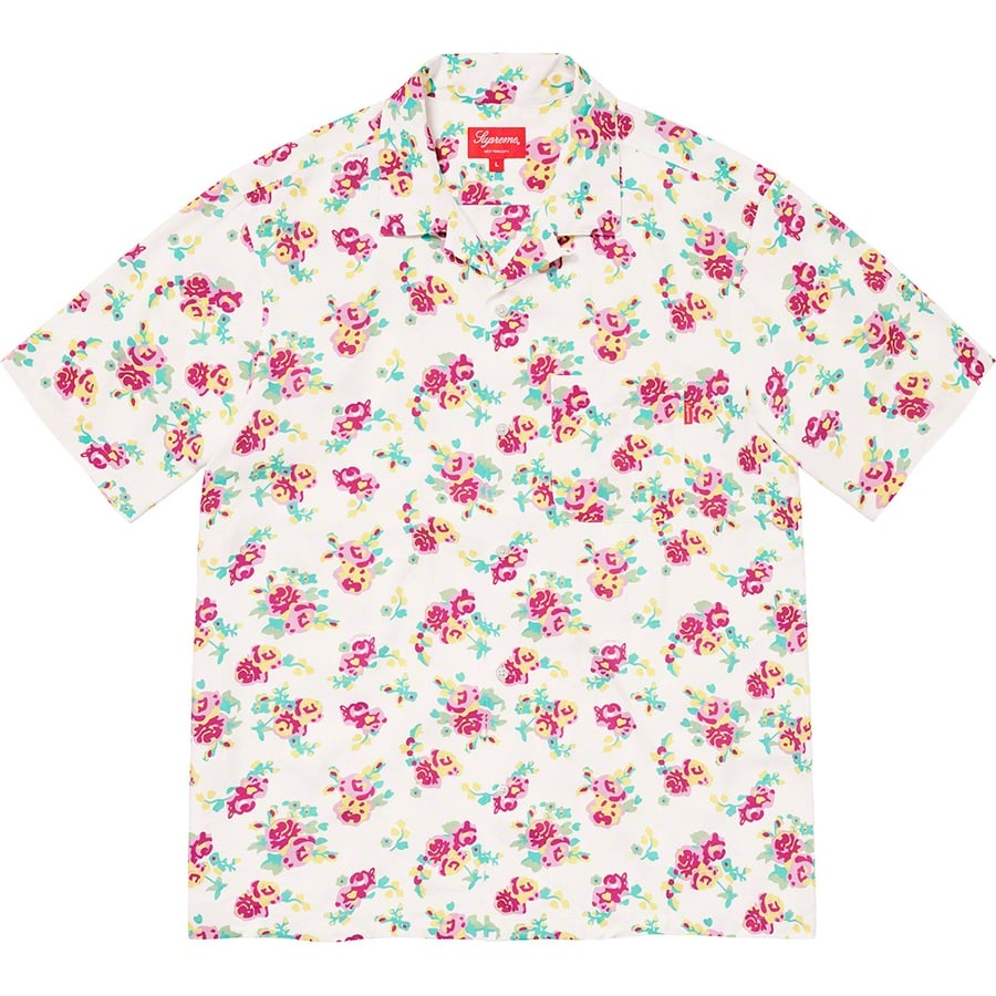 Details on Floral Rayon S S Shirt White from spring summer
                                                    2020 (Price is $138)