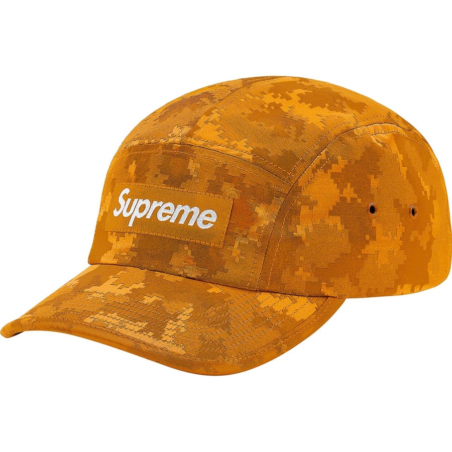 Details on Satin Digi Camo Camp Cap Orange from spring summer
                                                    2020 (Price is $48)