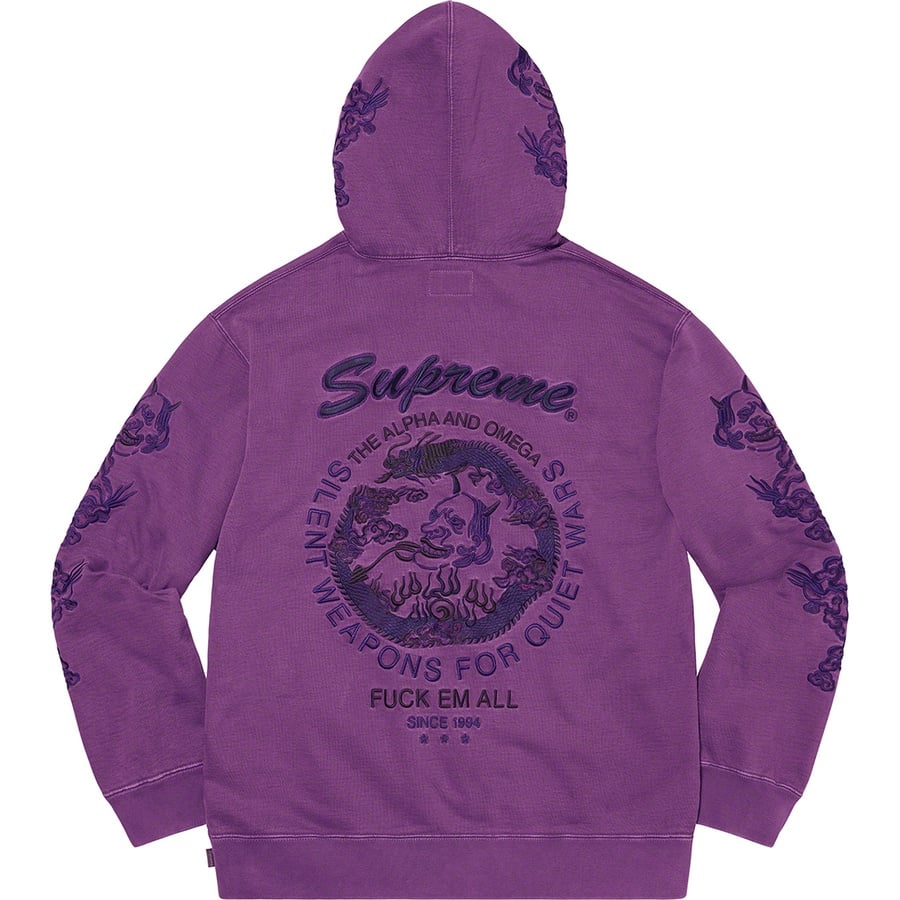 Details on Dragon Overdyed Hooded Sweatshirt Bright Purple from spring summer
                                                    2020 (Price is $168)