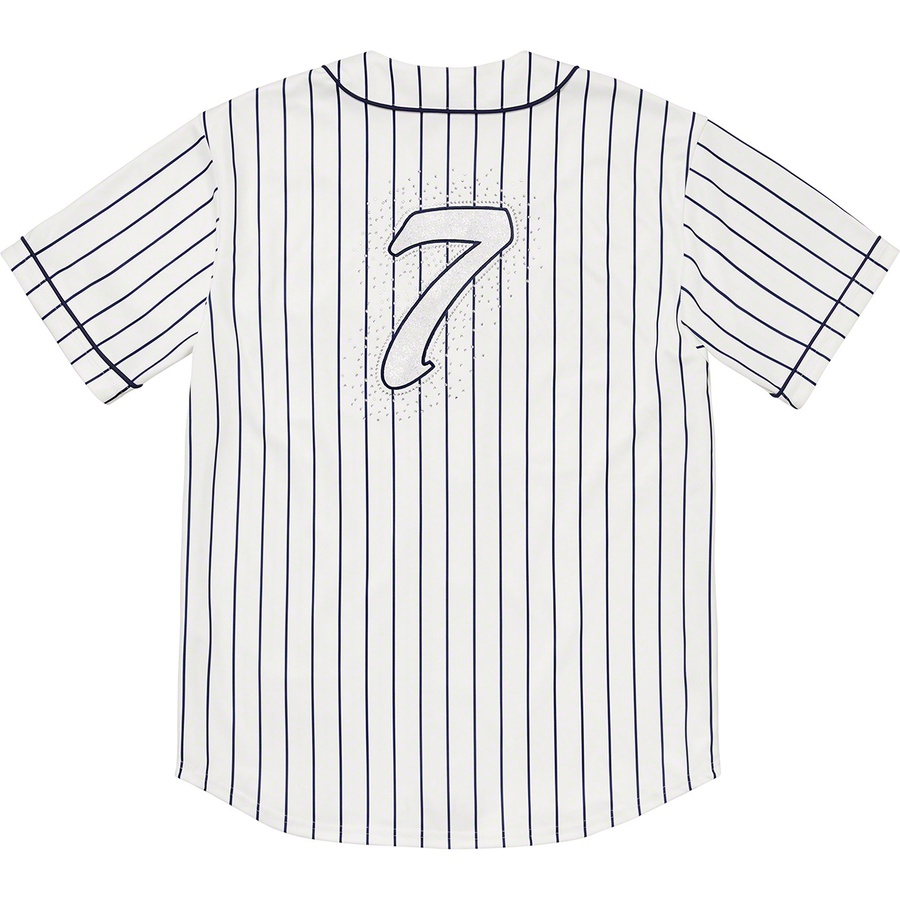 Details on Rhinestone Baseball Jersey Pinstripe from spring summer
                                                    2020 (Price is $138)