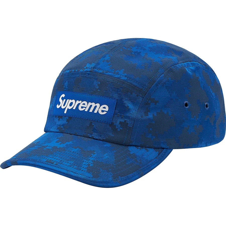 Supreme Satin Digi Camo Camp Cap (SS20) - Royal - $48