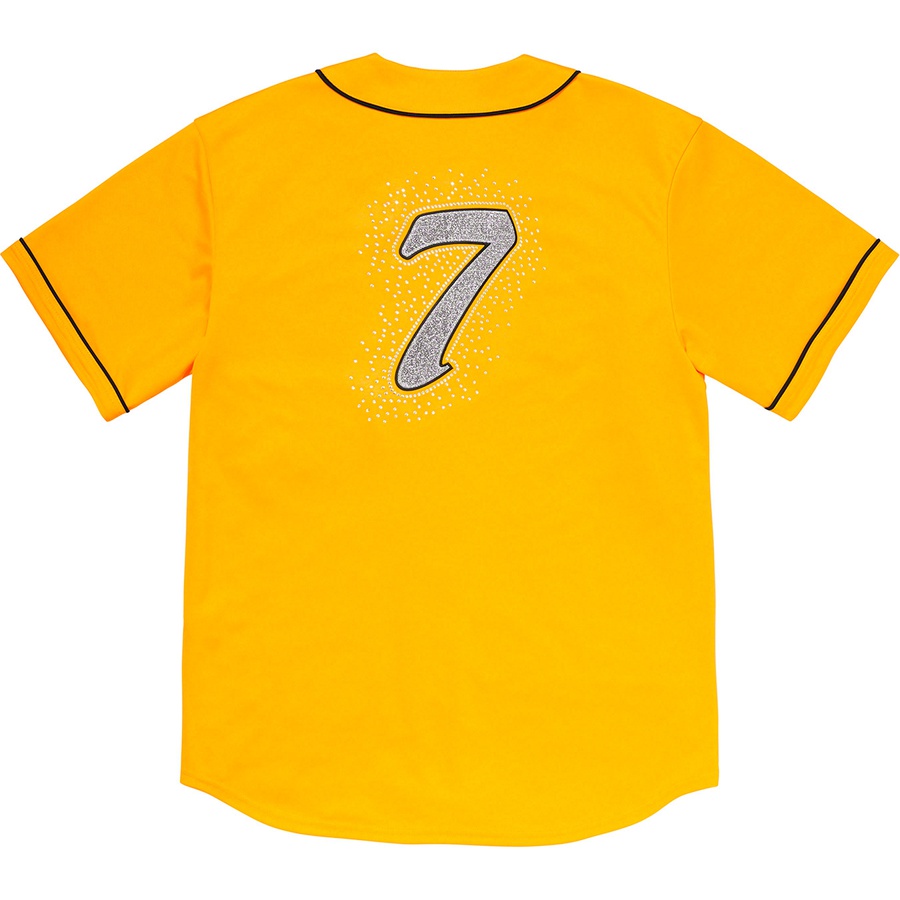 Details on Rhinestone Baseball Jersey Yellow from spring summer
                                                    2020 (Price is $138)