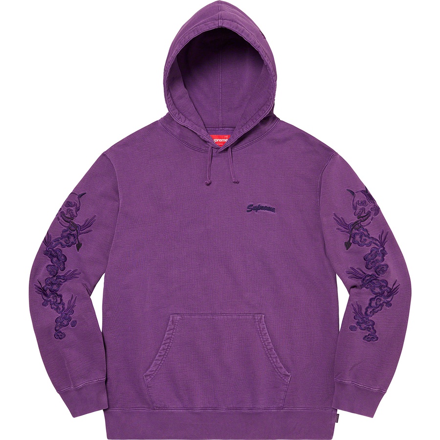 Details on Dragon Overdyed Hooded Sweatshirt Bright Purple from spring summer
                                                    2020 (Price is $168)