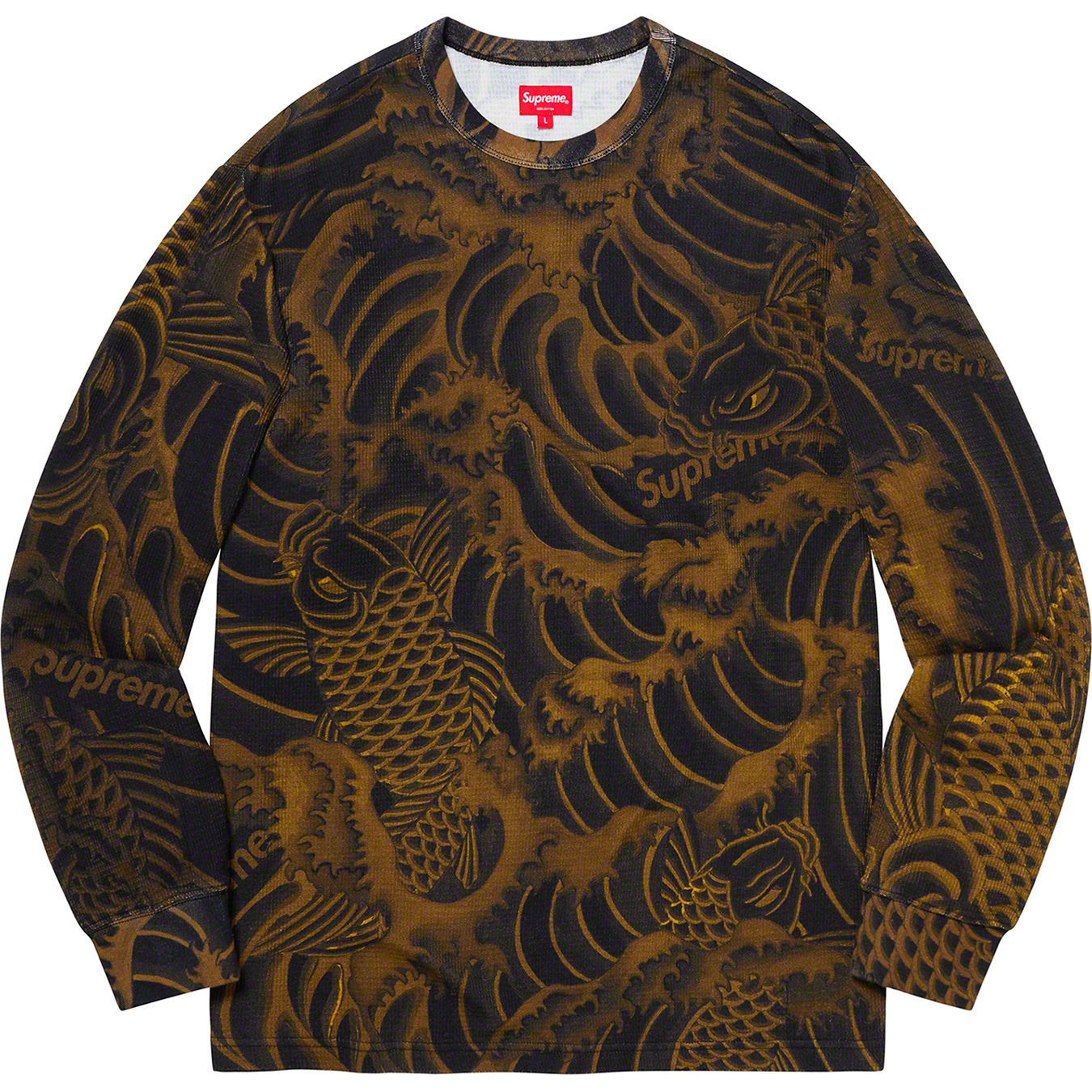 supreme  Waves L/S Top  マルチカラー