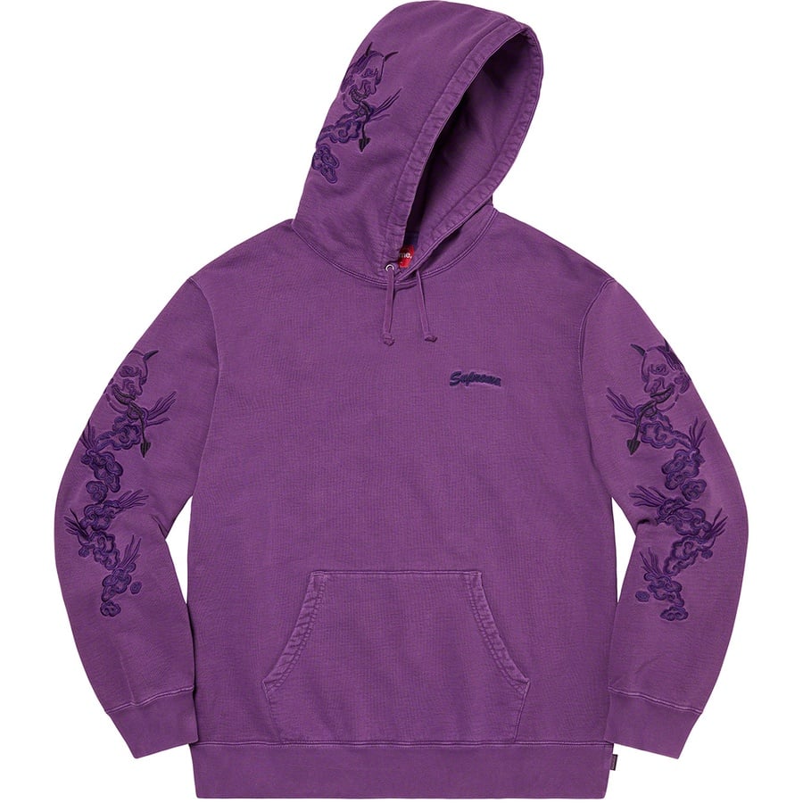Details on Dragon Overdyed Hooded Sweatshirt Bright Purple from spring summer
                                                    2020 (Price is $168)