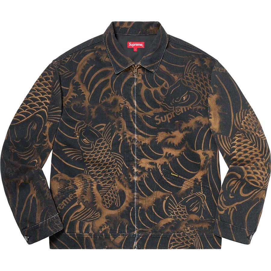 Supreme Waves Work Jacket (SS20) - Black - $228
