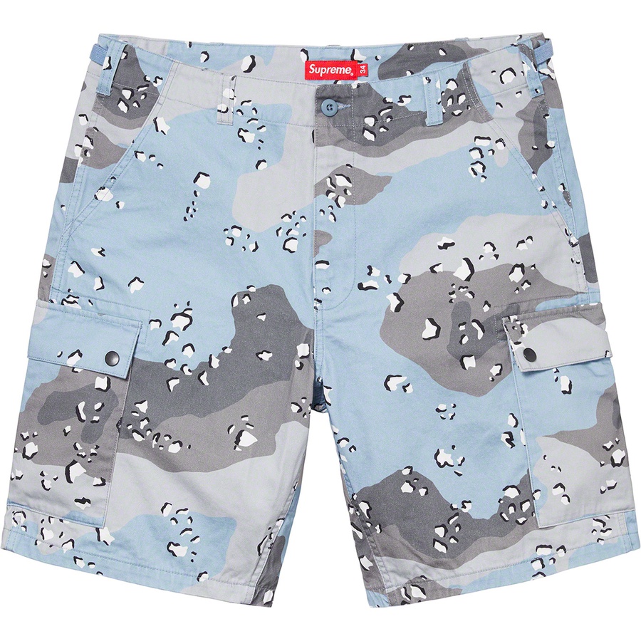 Details on Cargo Short Blue Chocolate Chip Camo from spring summer
                                                    2020 (Price is $138)