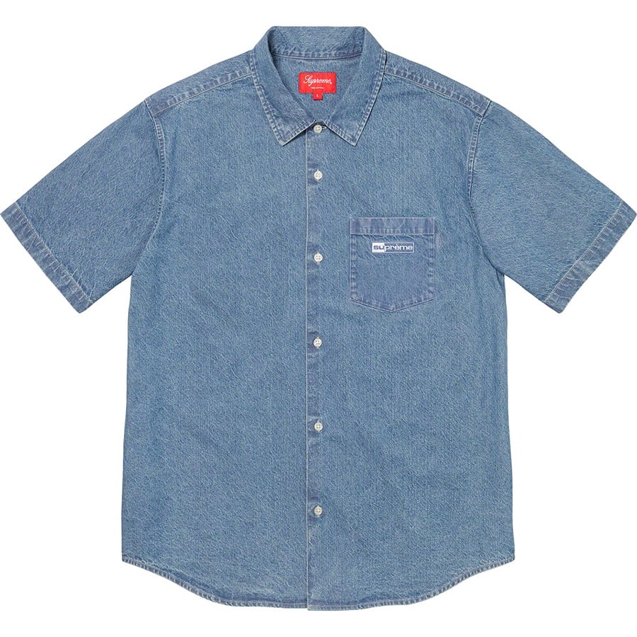 Details on Invert Denim S S Shirt Blue from spring summer 2020 (Price is $128)