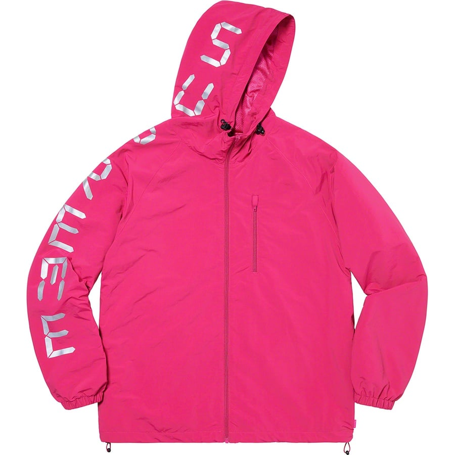 Details on Digital Logo Track Jacket Fuchsia from spring summer 2020 (Price is $158)