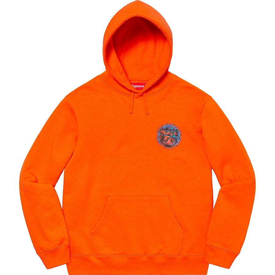 Details on Embryo Hooded Sweatshirt Orange from spring summer 2020 (Price is $148)
