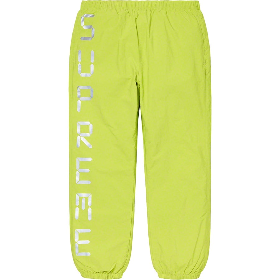 Details on Digital Logo Track Pant Bright Green from spring summer
                                                    2020 (Price is $128)