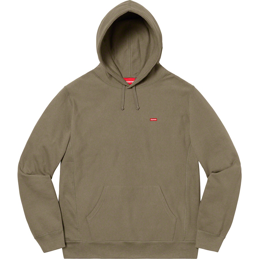 Details on Small Box Hooded Sweatshirt Light Olive from spring summer 2020 (Price is $148)